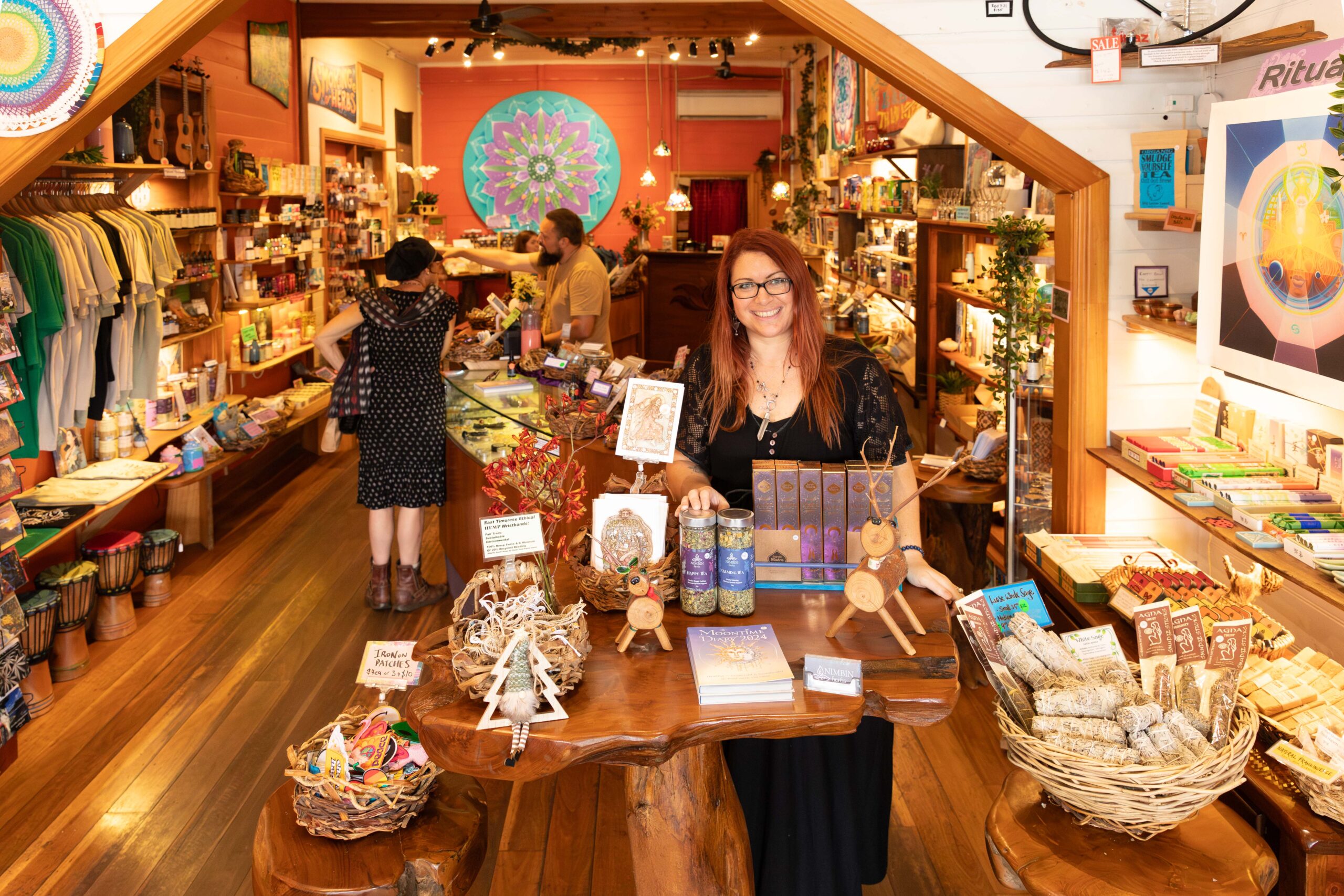 Shopping at Nimbin Herbs